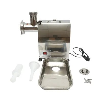 Masina de tocat carne electrica inox 2000W, 220V, capacitate 250 kg/h, adaptor carnati, 1 sita si 1 cutit incluse 410x240x450mm - imagine 2