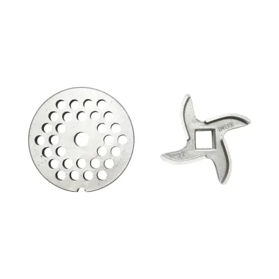 Masina de tocat carne electrica inox 2000W, 220V, capacitate 250 kg/h, adaptor carnati, 1 sita si 1 cutit incluse 410x240x450mm - imagine 14