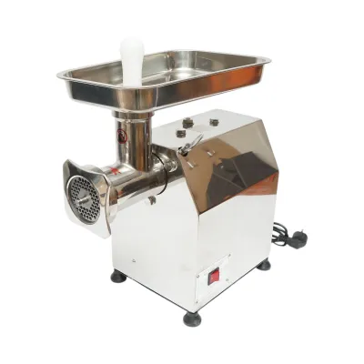 Masina de tocat carne electrica inox 2000W, 220V, capacitate 250 kg/h, adaptor carnati, 1 sita si 1 cutit incluse 410x240x450mm - imagine 7