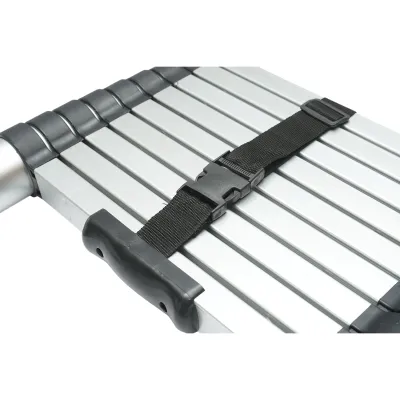Scara telescopica aluminiu 2.9m, 10 trepte antiderapante, sarcina maxima 150kg Breckner Germany - imagine 7