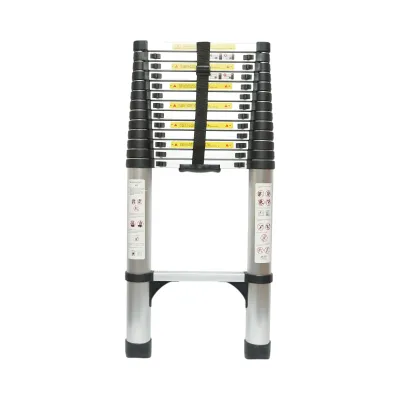 Scara telescopica aluminiu 5.1m, 14 trepte antiderapante, sarcina maxima 150kg Breckner Germany - imagine 2