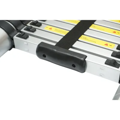 Scara telescopica aluminiu 5.1m, 14 trepte antiderapante, sarcina maxima 150kg Breckner Germany - imagine 6