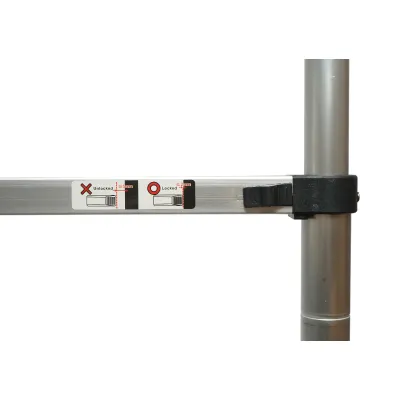Scara telescopica aluminiu 5.1m, 14 trepte antiderapante, sarcina maxima 150kg Breckner Germany - imagine 10