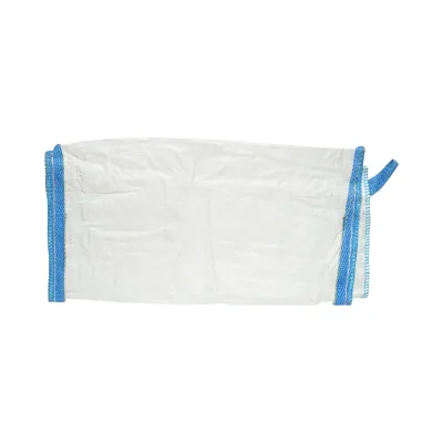 Sac big bag 95x95x110cm alb, capacitate 1250kg, tip U-Panel nelaminat, fund plan, top fusta 85cm - imagine 4