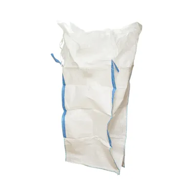 Sac big bag 95x95x180cm alb, capacitate 1500kg, tip U-Panel nelaminat, fund plan, top fusta 85cm - imagine 2