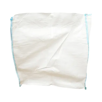 Sac big bag 95x95x180cm alb, capacitate 1500kg, tip U-Panel nelaminat, fund plan, top fusta 85cm - imagine 4