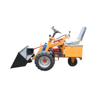 Mini incarcator frontal electric cu 3 roti, 2 motoare 1800W/1300W, baterie 48V/52Ah, capacitate ridicare 200kg, cupa 900x450x370mm - imagine 4