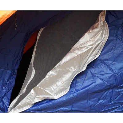 Cort camping 2 persoane albastru-portocaliu pliabil automat pop-up 2 intrari, impermeabil cu protectie UV si plasa anti-insecte 200x200x145cm - imagine 13