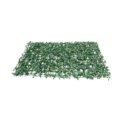 Panou gard viu artificial verde decorativ cu frunze mici 40x60x3cm - imagine 4