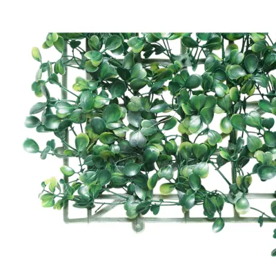 Panou gard viu artificial verde decorativ cu frunze mici 40x60x3cm - imagine 6