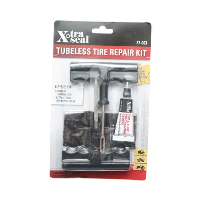 Kit vulcanizare anvelope tubeless la rece cu snur, adeziv, instrument inserare tip ac si alezor 27-003 X-TRA SEAL