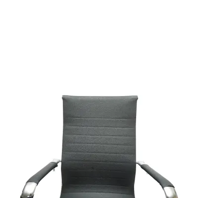 Scaun de birou directorial, piele ecologica neagra, rotativ, reglabil pe inaltime si inclinatie - imagine 7