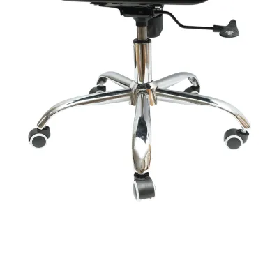 Scaun de birou directorial, piele ecologica neagra, rotativ, reglabil pe inaltime si inclinatie - imagine 9