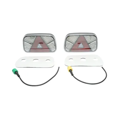 Set lampi stop spate LED 12V/24V universale cu 7 functii 237x138x30mm Breckner Germany - imagine 2