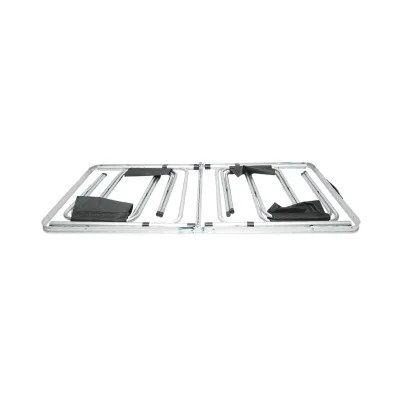 Set masa pliabila camping cu 4 scaune din aluminiu, portabila tip valiza, reglabila pe inaltime 120x60cm Breckner Germany - imagine 4