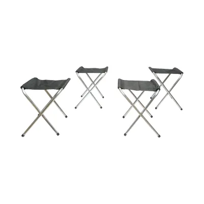 Set masa pliabila camping cu 4 scaune din aluminiu, portabila tip valiza, reglabila pe inaltime 120x60cm Breckner Germany - imagine 3