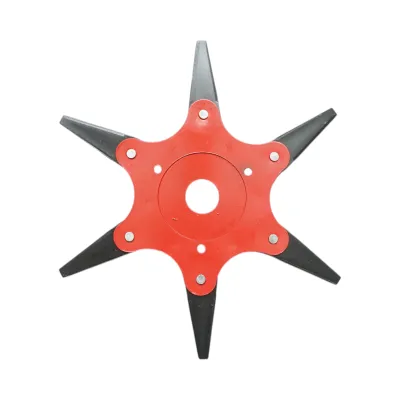 Disc motocoasa cu 6 cutite pliabile 255x25.4mm otel Breckner Germany