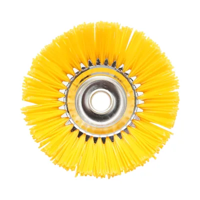 Disc perie nylon motocoasa 200x25.4mm pentru curatare buruieni, rosturi, pavaj Breckner Germany - imagine 3