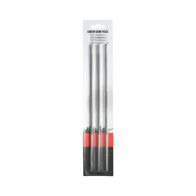 Set 3 pile rotunde ascutit lant drujba 4.5x200mm 11/64 inch