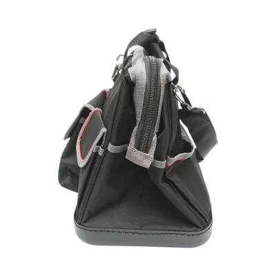 Geanta scule multifunctionala cu 15 buzunare, curea umar, baza din plastic, material textil 31x17x28cm Breckner Germany - imagine 5