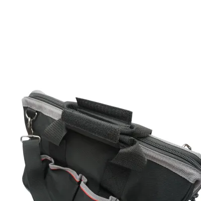 Geanta scule multifunctionala cu 15 buzunare, curea umar, baza din plastic, material textil 31x17x28cm Breckner Germany - imagine 7