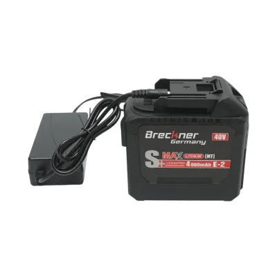 Drujba electrica profesionala cu 2 acumulatori 40V, 4Ah Li-ion, display digital LED, lama 16 inch (400mm) Breckner Germany - imagine 14