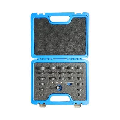 Trusa freze perforare gauri senzori parcare 17-32mm 23 piese Breckner Germany - imagine 2