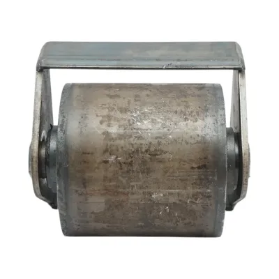 Rola rulare container basculabil 160x160mm, suport sudabil, otel brut - imagine 2
