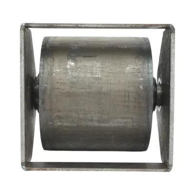 Rola rulare container basculabil 200x178mm, suport sudabil, otel brut - imagine 5