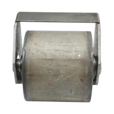 Rola rulare container basculabil 200x178mm, suport sudabil, otel brut - imagine 2