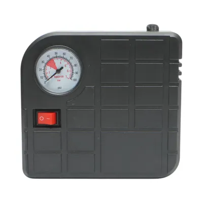 Compresor aer umflat roti 12V, 100PSI, cablu 2.8m, alimentare priza bricheta auto