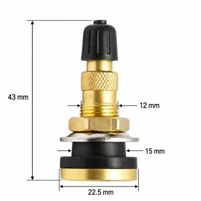 Valva agricola roata tubeless alama 43mm TR618C
