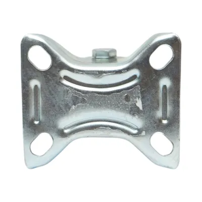 Roata fixa industriala 75x22mm fara frana, cauciuc plin negru, placa otel 80x66mm 35kg - imagine 7
