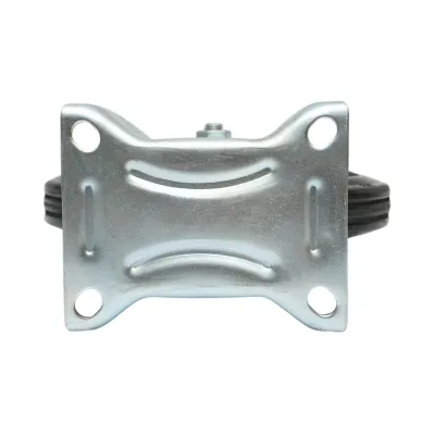 Roata fixa industriala 200x44mm fara frana, cauciuc plin negru, placa otel 135x105mm 140kg - imagine 7