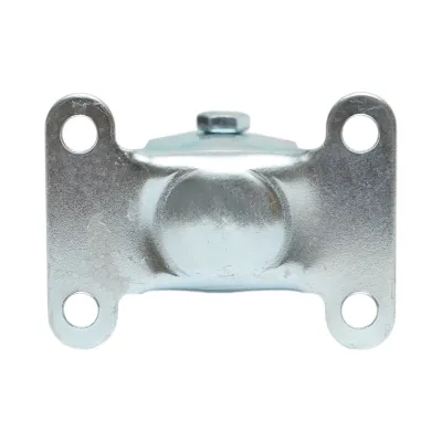 Roata fixa 50x16mm fara frana, cauciuc plin albastru, placa otel 65x50mm 27kg - imagine 7