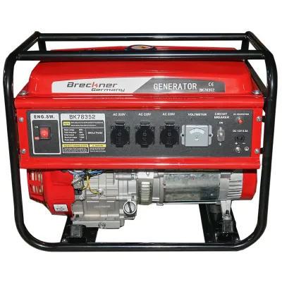 Generator electric 7.5kW/220V, motor pe benzina  17CP, pornire manuala Breckner Germany
