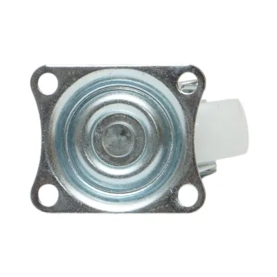 Roata pivotanta 25x14mm fara frana, polipropilena alba, placa otel 39x33mm 10kg - imagine 7