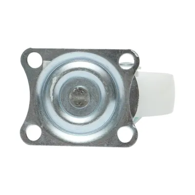 Roata pivotanta 65x23mm fara frana, polipropilena alba, placa otel 70x58mm 35kg - imagine 7