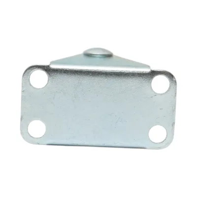 Roata fixa 40x17mm fara frana, polipropilena alba, placa otel 46x24mm 20kg - imagine 7
