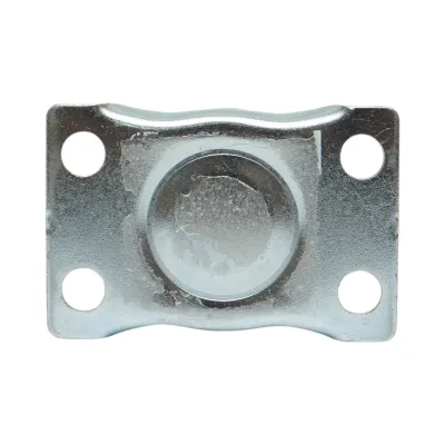 Roata fixa 65x23mm fara frana, polipropilena alba, placa otel 70x44mm 35kg - imagine 7