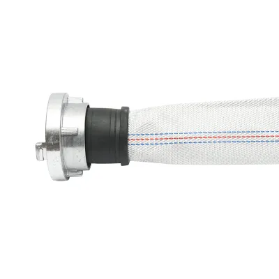 Furtun irigatii/pomp. din PVC 2 toll, lungime 20m cu racorduri aluminu, max 10bar, panzat Breckner Germany - imagine 2