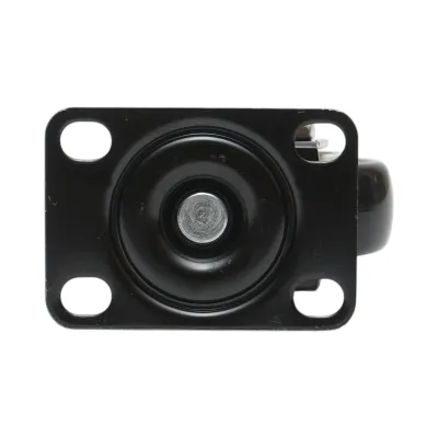 Roata pivotanta 50x24mm fara frana, PVC negru, placa otel 72x52mm 40kg - imagine 7