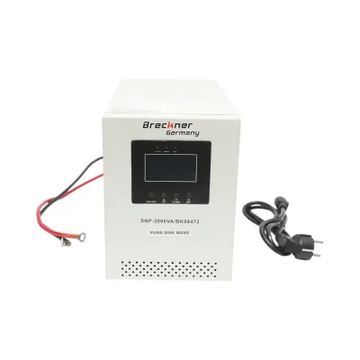 UPS cu invertor centrala termica 1500W/2000VA, unda sinusoidala pura 24V/230V, 1 priza schuko, afisaj LCD, AVR Breckner Germany - imagine 3