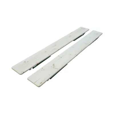 Set berarie cu masa si 2 banci pliabile din lemn masiv pentru gradina, terasa, evenimente 2200x600x770mm - imagine 10