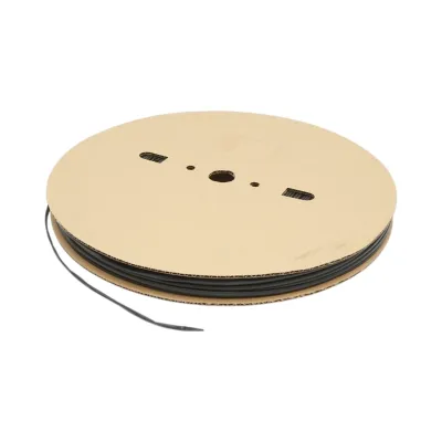 Tub termocontractabil 3mm negru 200m/rola
