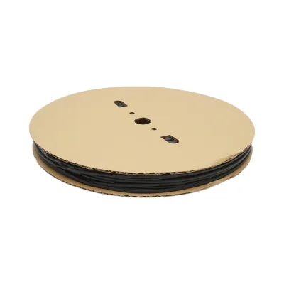 Tub termocontractabil 3.5mm negru 200m/rola