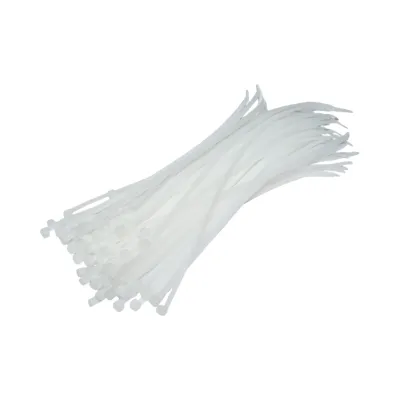 Faseta colier plastic alb 4.8x250mm 100 buc/set Longroad - imagine 2