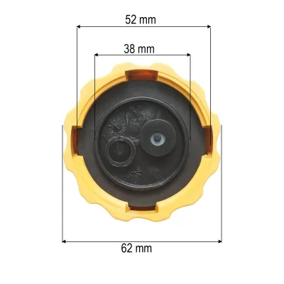Capac rezervor lichid racire radiator Opel, Chevrolet, Daewoo 38mm cod OEM 94539597 - imagine 3
