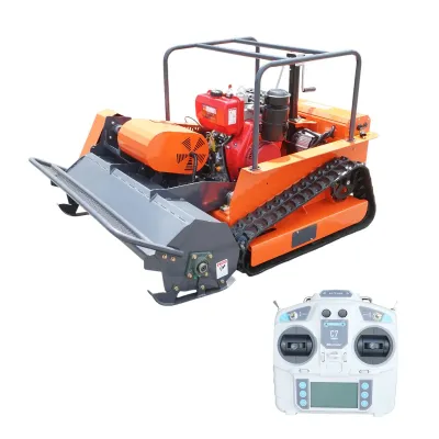 Tocatoare resturi vegetale pe senile cu telecomanda, motor diesel 12.5CP, 499cc, latime de taiere 1000mm THOR
