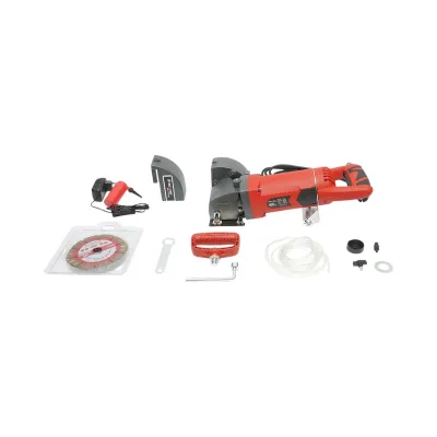Masina de frezat caneluri pereti zidarie 2400W, 220V, 5 discuri 129mm, pompa apa automata, turatie 6500 r/min Breckner Germany - imagine 3